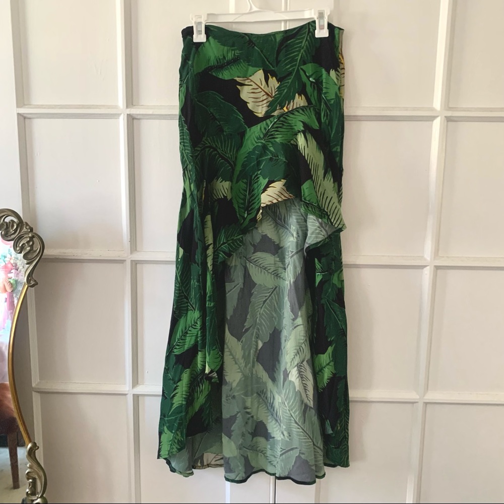 Beach Riot Rachel maxi skirt in black palm